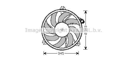 AVA QUALITY COOLING Tuuletin, moottorin jäähdytys PE7526